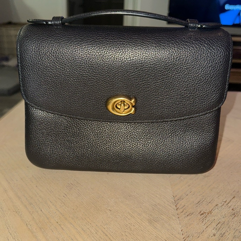 Black Leather Crossbody Bag